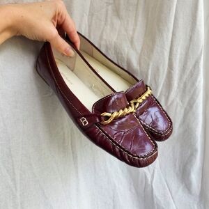 Burgundy loafers